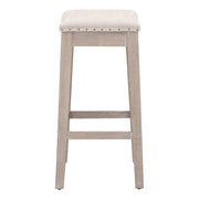 Essentials For Living Harper Counter Stool ~ Performance Bisque French Linen With Natural Gray Ash Frame