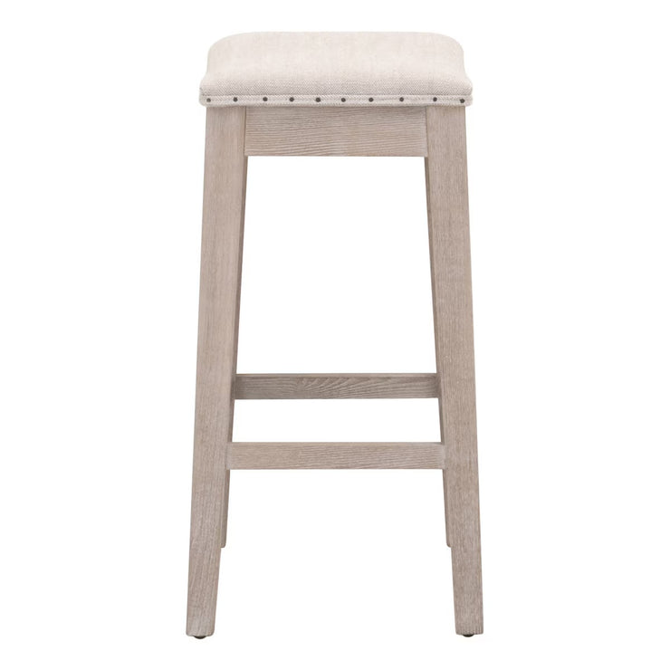Essentials For Living Harper Counter Stool ~ Performance Bisque French Linen With Natural Gray Ash Frame