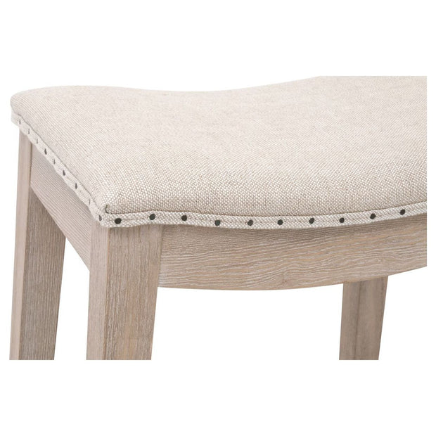 Essentials For Living Harper Counter Stool ~ Performance Bisque French Linen With Natural Gray Ash Frame