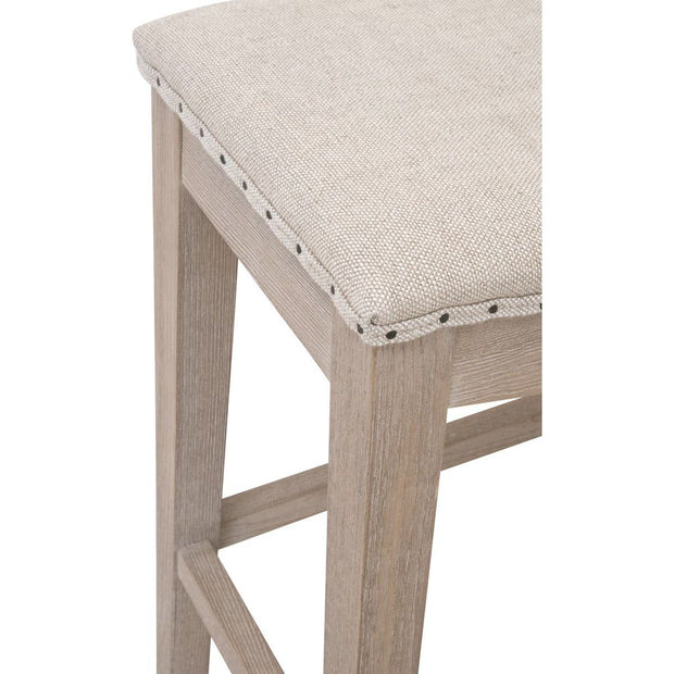 Essentials For Living Harper Counter Stool ~ Performance Bisque French Linen With Natural Gray Ash Frame