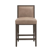 Essentials For Living Martin Counter Stool~ Ivanhoe Toast With Burnished Brown Frame