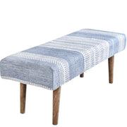 Anaya Home Seaside Stripe Handwoven Bench