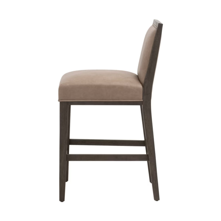 Essentials For Living Martin Counter Stool~ Ivanhoe Toast With Burnished Brown Frame
