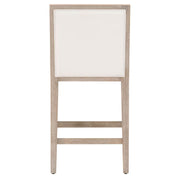 Essentials For Living Martin Counter Stool~ LiveSmart Peyton-Pearl With Natural Gray Frame