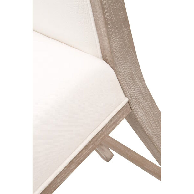 Essentials For Living Martin Counter Stool~ LiveSmart Peyton-Pearl With Natural Gray Frame