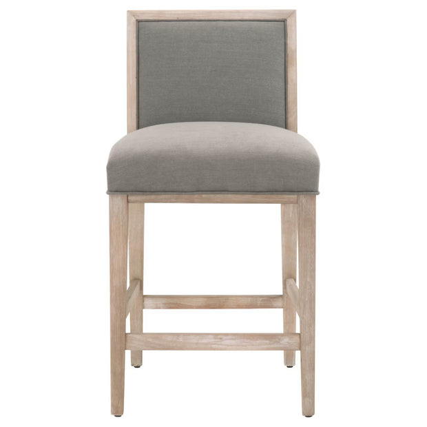 Essentials For Living Martin Counter Stool~ LiveSmart Peyton-Slate With Natural Gray Frame