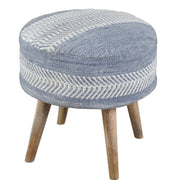 Anaya Home Seaside Stripe Oversized Handwoven Stool