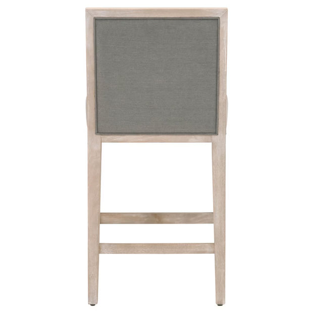 Essentials For Living Martin Counter Stool~ LiveSmart Peyton-Slate With Natural Gray Frame