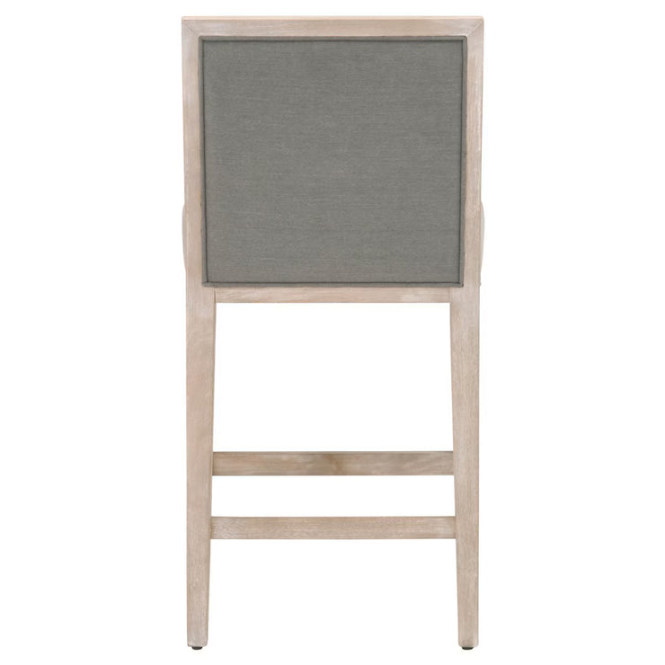 Essentials For Living Martin Counter Stool~ LiveSmart Peyton-Slate With Natural Gray Frame