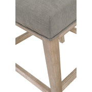 Essentials For Living Martin Counter Stool~ LiveSmart Peyton-Slate With Natural Gray Frame