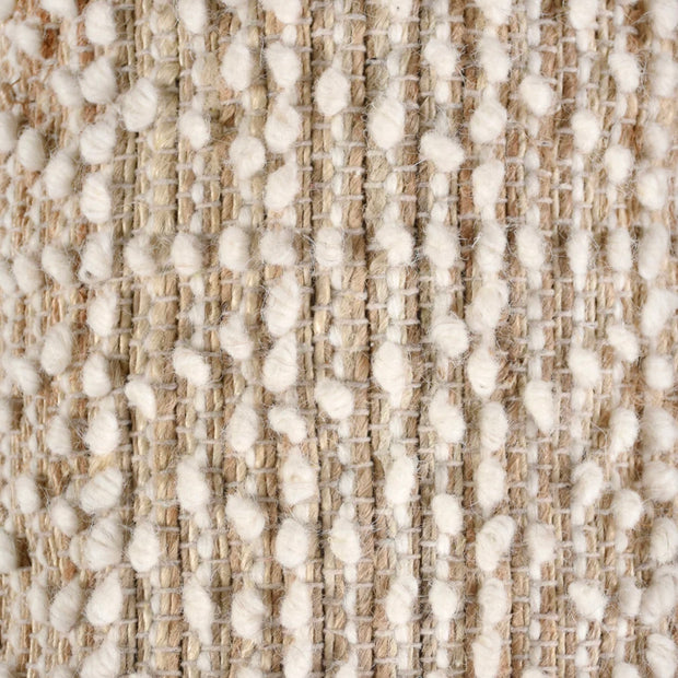 Anaya Home Natural Boucle Handwoven Foot Stool