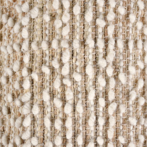 Anaya Home Natural Boucle Handwoven Oversized Stool