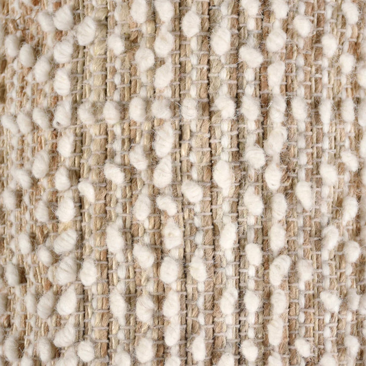 Anaya Home Natural Boucle Handwoven Oversized Stool