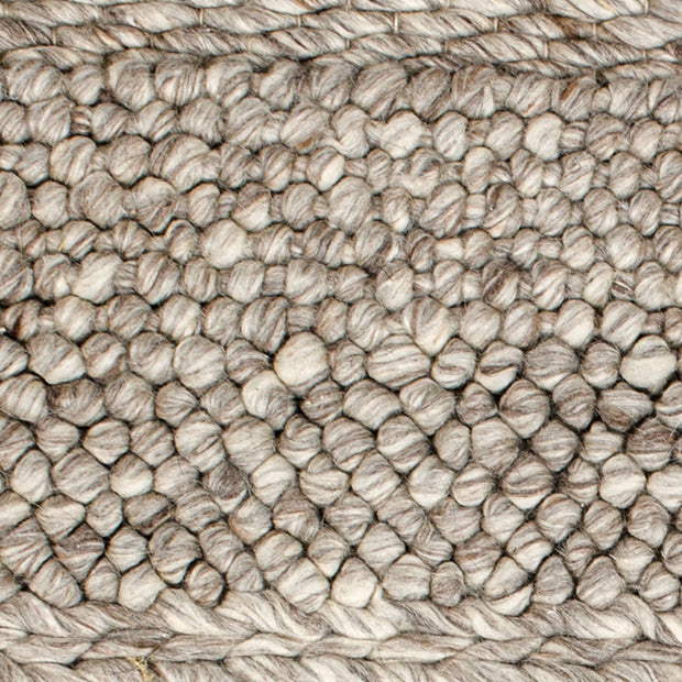 Anaya Home Textured Taupe Oversized Handwoven Stool