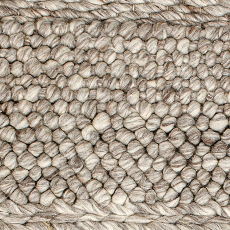 Anaya Home Textured Taupe Oversized Handwoven Stool