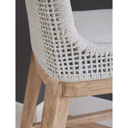 Essentials For Living Mesh Counter Stool ~ White Speckle Flat Rope, Performance White Speckle With Natural Gray Mahogany Frame
