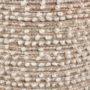 Anaya Home Natural Boucle Handwoven Round Pouf