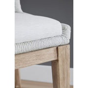 Essentials For Living Mesh Counter Stool ~ White Speckle Flat Rope, Performance White Speckle With Natural Gray Mahogany Frame
