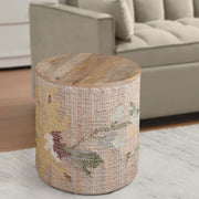 Anaya Home Elegant Floral Storage Side Table