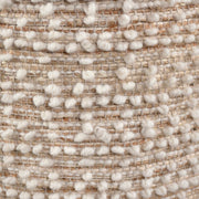 Anaya Home Natural Boucle Handwoven Storage Side Table