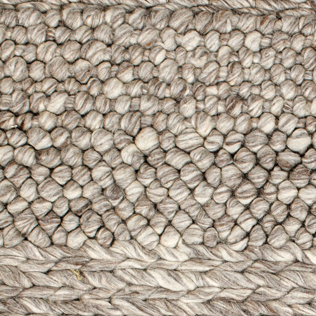 Anaya Home Textured Taupe Handwoven Storage Side Table