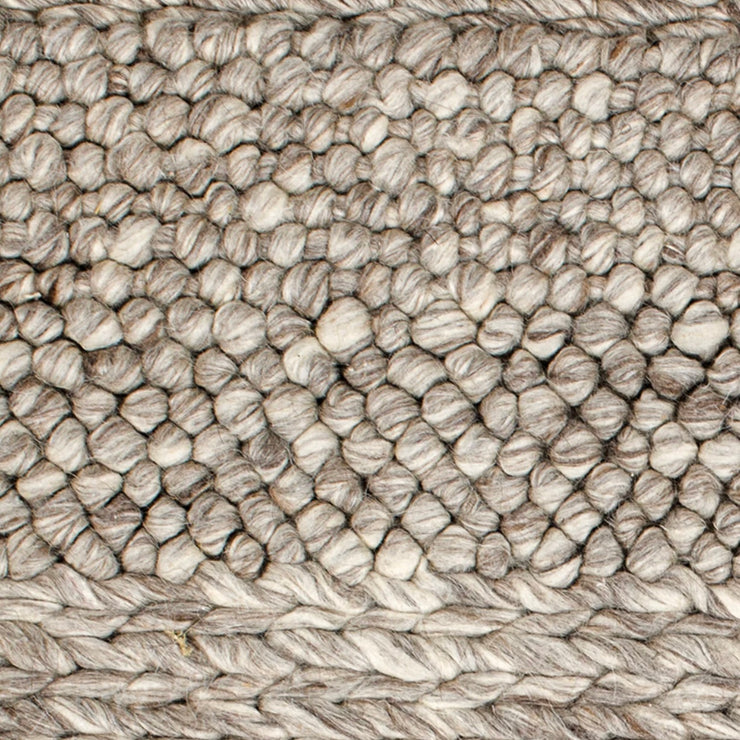 Anaya Home Textured Taupe Handwoven Storage Side Table