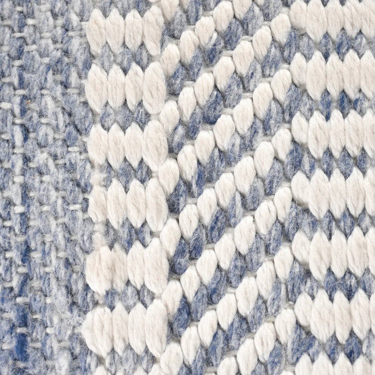 Anaya Home Seaside Stripe Handwoven Storage Side Table
