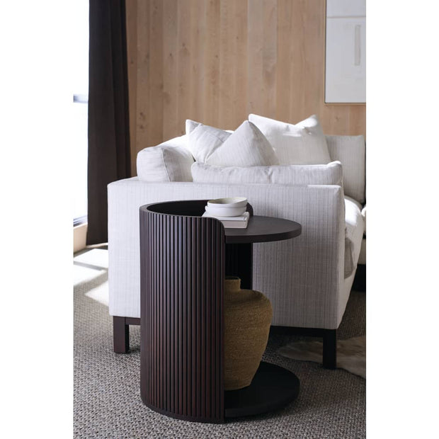 Rowe Furniture Kindred Alternate Round End Table ~ Godiva Finish
