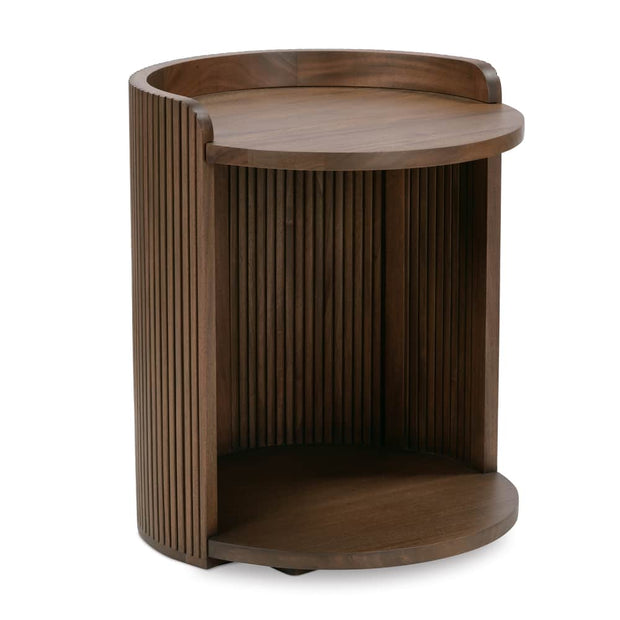 Rowe Furniture Kindred Alternate Round End Table ~ Sesame Finish