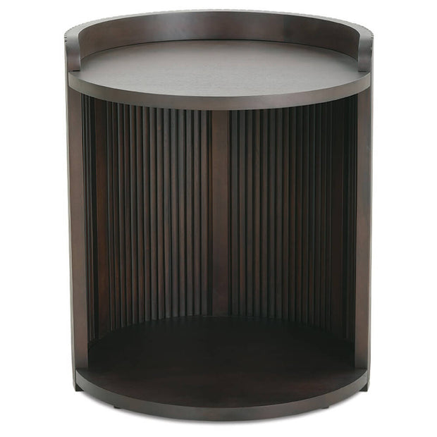 Rowe Furniture Kindred Alternate Round End Table ~ Godiva Finish