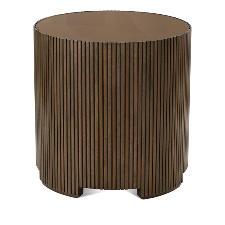 Rowe Furniture Kindred Round End Table ~ Sesame Finish