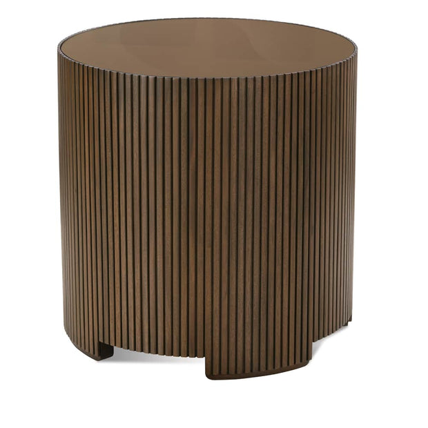 Rowe Furniture Kindred Round End Table ~ Sesame Finish