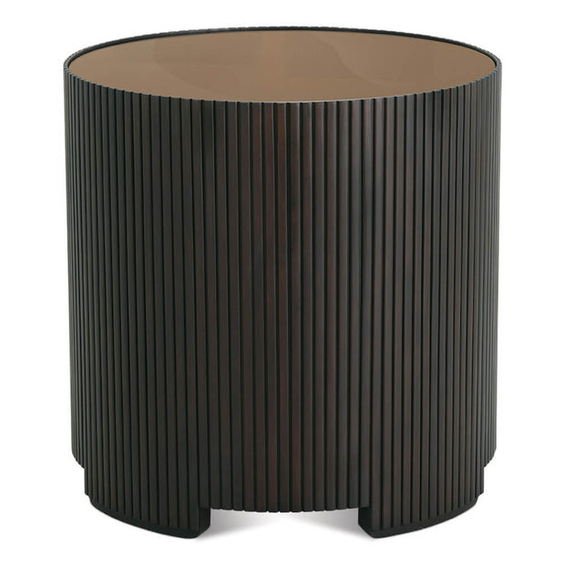 Rowe Furniture Kindred Round End Table ~ Godiva Finish