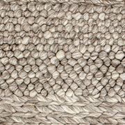 Anaya Home Textured Taupe Handwoven Pillow 14x40 With Down Insert