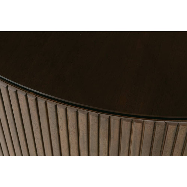 Rowe Furniture Kindred Alternate Round Coffee Table ~ Godiva Finish