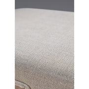 Essentials For Living Rue Counter Stool ~ Performance Bisque French Linen With Natural Gray Ash Frame
