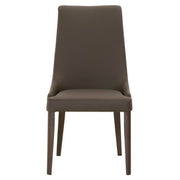 Essentials For Living Aurora Dining Chair ~ Dark Umber Top Grain Leather With Dark Wenge Frame