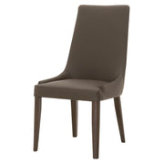 Essentials For Living Aurora Dining Chair ~ Dark Umber Top Grain Leather With Dark Wenge Frame