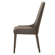 Essentials For Living Aurora Dining Chair ~ Dark Umber Top Grain Leather With Dark Wenge Frame
