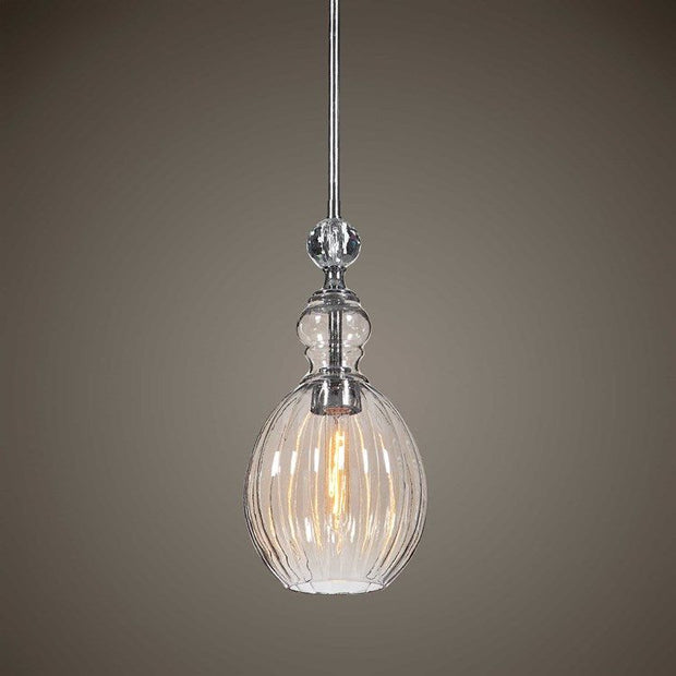 Uttermost Gigi Cognac Plated Glass Mini Pendant Light
