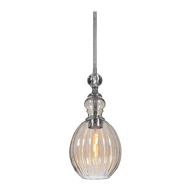 Uttermost Gigi Cognac Plated Glass Mini Pendant Light