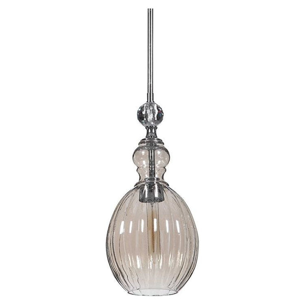 Uttermost Gigi Cognac Plated Glass Mini Pendant Light