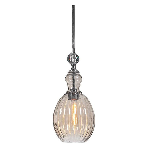 Uttermost Gigi Cognac Plated Glass Mini Pendant Light