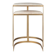 Uttermost Lindon Gold Finish Nesting Tables ~ Set Of 2