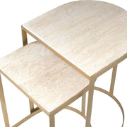 Uttermost Lindon Gold Finish Nesting Tables ~ Set Of 2