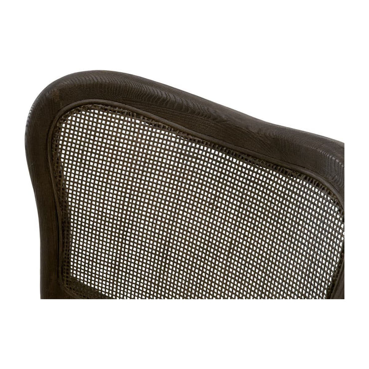 Essentials For Living Cela Dining Chair ~ Bisque With Matte Brown Oak & Matte Brown Cane Frame