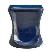 Uttermost Kaz Blue Glazed Garden Stool ~ Indoor And Outdoor Use