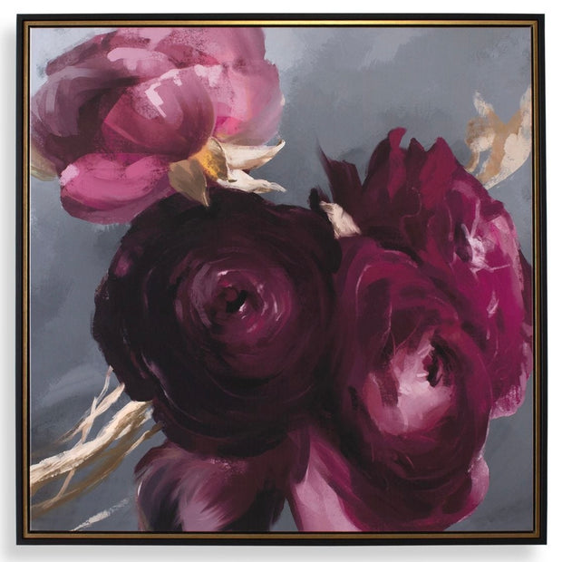 Uttermost Plum Ranculus Framed Canvas
