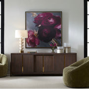 Uttermost Plum Ranculus Framed Canvas