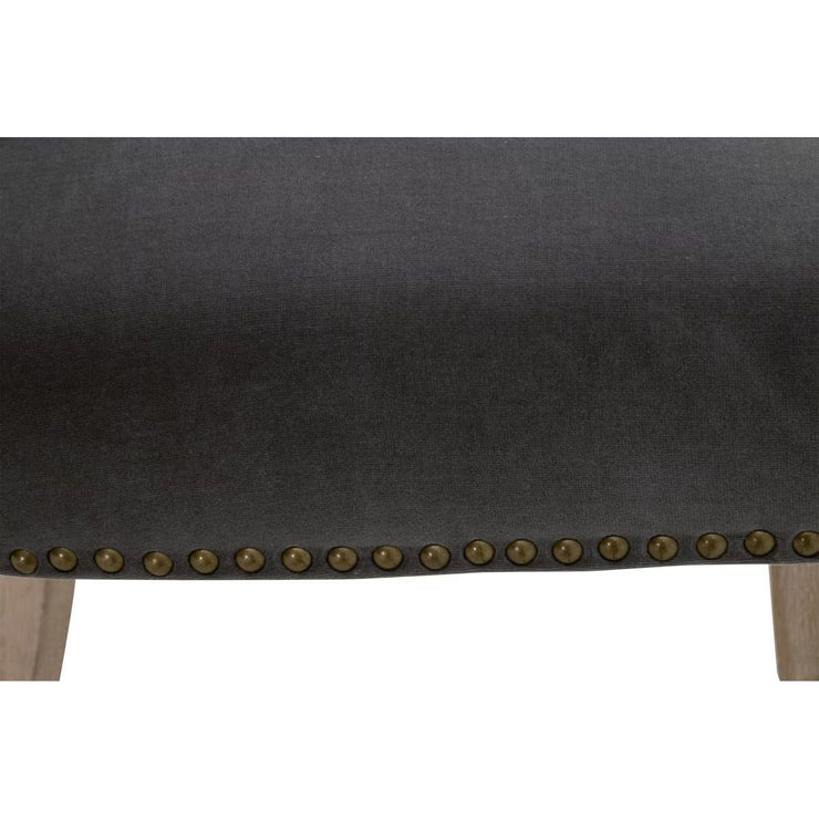 Essentials For Living Celina Dining Chair~ Dark Dove Velvet With Natural Gray Oak Frame